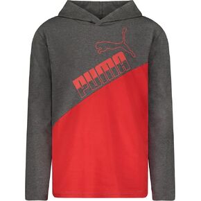 PUMA Boys' Amplified Long Sleeve Hoodie T-Shirt in Saudi Arabia
