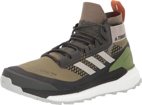 adidas outdoor Terrex Free Hiker GTX Shoe - Men's Raw Khaki/Sesame/Tech Olive, 8.0 in Saudi Arabia