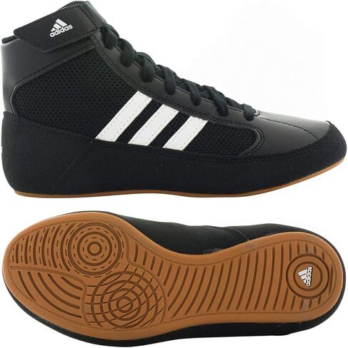 adidas HVC Wrestling Shoes - Black/White- 9 in Saudi Arabia