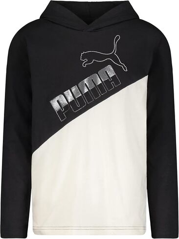 PUMA Boys' Amplified Long Sleeve Hoodie T-Shirt in Saudi Arabia