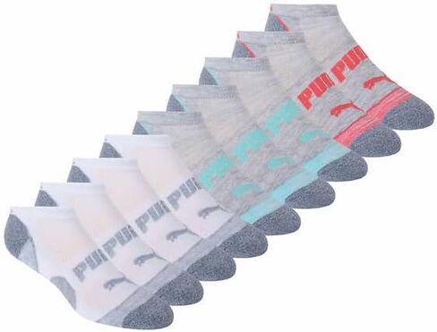 PUMA 10 Pack Womens Low Cut Socks with Cool Cell Technology in Saudi Arabia