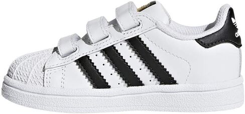 adidas Originals Kids' Superstars Running Shoe, White/Black, 4 M US in Kuwait