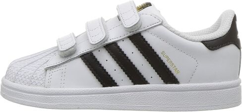 adidas Originals Kids' Superstars Running Shoe, White/Black, 4 M US in Kuwait