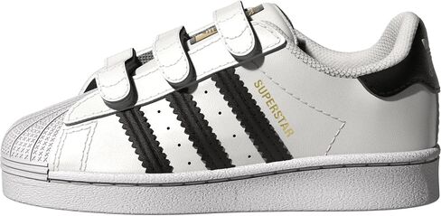 adidas Originals Kids' Superstars Running Shoe, White/Black, 4 M US in Kuwait
