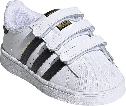 adidas Originals Kids' Superstars Running Shoe, White/Black, 4 M US in Kuwait