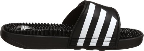 adidas Women's Adissage Slides Sandal, Black/Black/Running White, 4 in Saudi Arabia