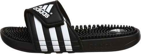 adidas Women's Adissage Slides Sandal, Black/Black/Running White, 4 in Saudi Arabia