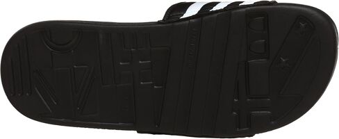 adidas Women's Adissage Slides Sandal, Black/Black/Running White, 4 in Saudi Arabia