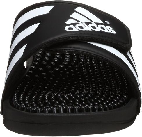 adidas Women's Adissage Slides Sandal, Black/Black/Running White, 4 in Saudi Arabia