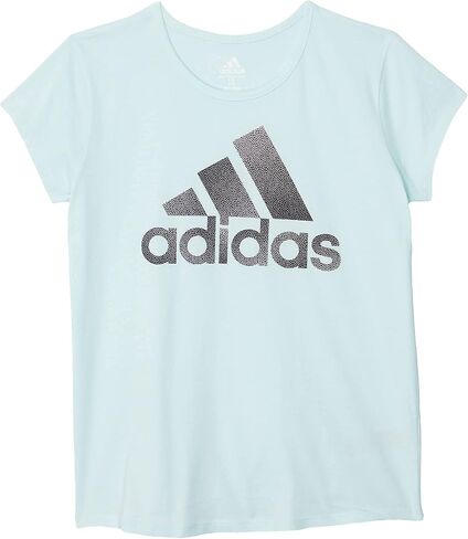 adidas Girls' Short Sleeve Scoop Neck Graphic Tee in Saudi Arabia