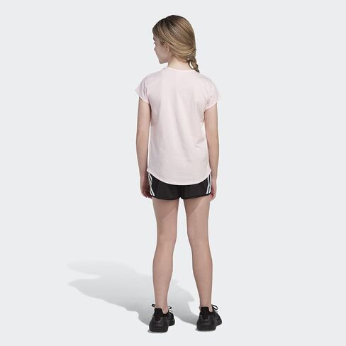 adidas Girls' Short Sleeve Scoop Neck Graphic Tee in Saudi Arabia