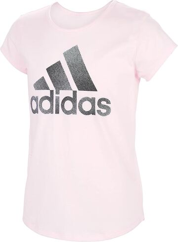adidas Girls' Short Sleeve Scoop Neck Graphic Tee in Saudi Arabia