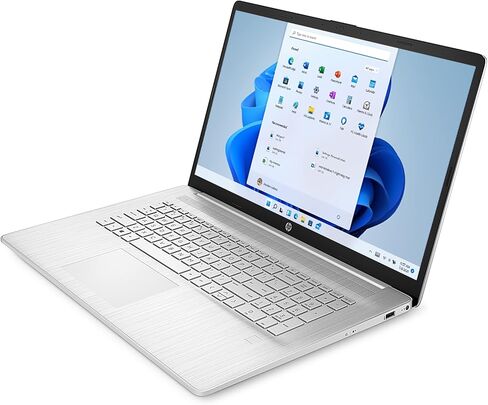 Newest HP 17 Laptop, 17.3'' HD+ Touchscreen, Intel Core i7-1165G7 Processor, 80GB DDR4 RAM, 1TB PCIe SSD + 1TB HDD, Backlit Keyboard, HDMI, Windows 11 Enterprise, Silver in Kuwait