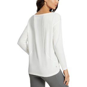 BALEAF Women's Long Sleeve Workout Shirts Tops Loose Fit Quick Dry Athletic Soft in Saudi Arabia