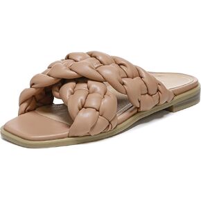 Vionic Women's Braided Vio-Motion Insole Slide Sandal- Supportive Dressy Flat Sandals That Includes an Orthotic Insole and Cushioned Outsole for Arch Support, Medium and Wide Fit in Saudi Arabia