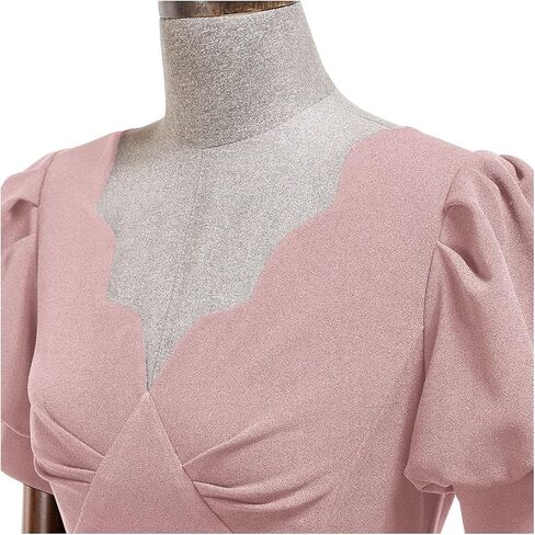 فستان كوكتيل ضيق للسيدات من AISIZE من الأربعينيات من القرن الماضي برقبة على شكل حرف V in Kuwait