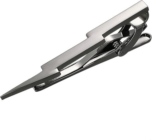 Yoursfs Lightning Bolt Tie Clip for Men Unique 316L Stainless Steel Novelty Tie Bar Super Hero Cool Tie Clips Wedding Gift in Kuwait