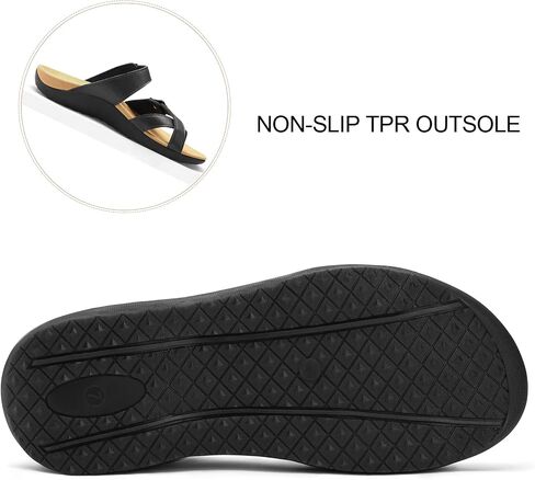 mysoft Women's Slide Sandals Adjustable Orthopedic Flip Flops Arch Support Comfortable Walking Summer Shoes in Saudi Arabia