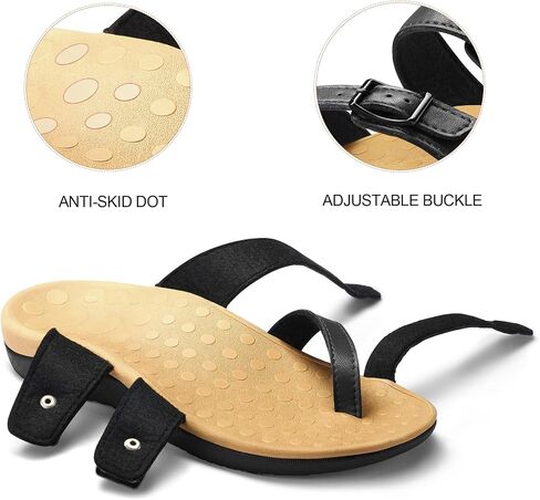 mysoft Women's Slide Sandals Adjustable Orthopedic Flip Flops Arch Support Comfortable Walking Summer Shoes in Saudi Arabia