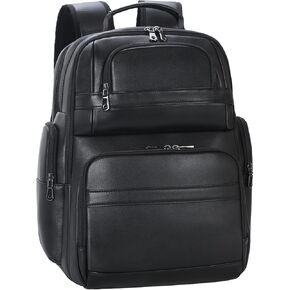 TIDING Men's Vintage Leather Backpack 15.6" Laptop Bag Large Capacity Business Travel Hiking Shoulder Daypacks in Saudi Arabia