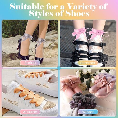 15 زوجًا من أربطة الأحذية، أربطة حذاء بشريط من الدانتيل للنساء والفتيات والأطفال ومعظم الناس، بطول 120 سم وعرض 2 سم (حوالي 47 بوصة × 0 بوصة) in Kuwait