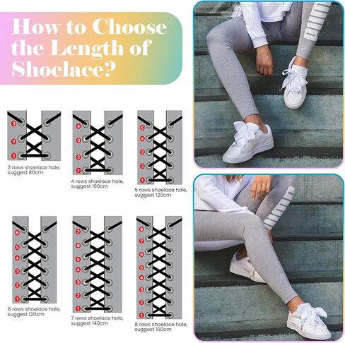 15 زوجًا من أربطة الأحذية، أربطة حذاء بشريط من الدانتيل للنساء والفتيات والأطفال ومعظم الناس، بطول 120 سم وعرض 2 سم (حوالي 47 بوصة × 0 بوصة) in Kuwait