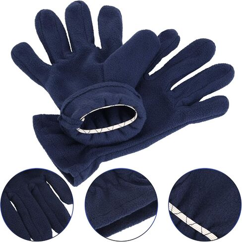 SATINIOR 4 Pairs Winter Soft Gloves Ski Warm Mittens Thermal Fleece Gloves for Men Women Christmas Valentine’s Day Giving in Saudi Arabia
