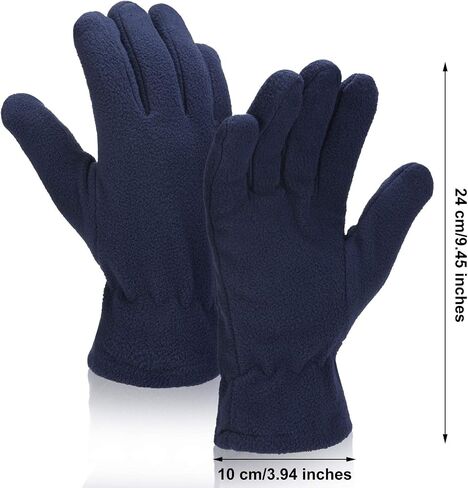 SATINIOR 4 Pairs Winter Soft Gloves Ski Warm Mittens Thermal Fleece Gloves for Men Women Christmas Valentine’s Day Giving in Saudi Arabia