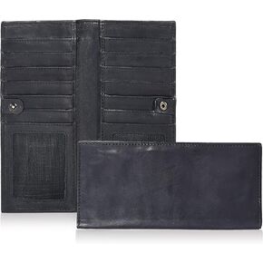 Tan Leather Wallet | Long Bifold Wallet For Him And Her | Gifts For Men And Women | RFID Secured | Flower Patterns in Kuwait