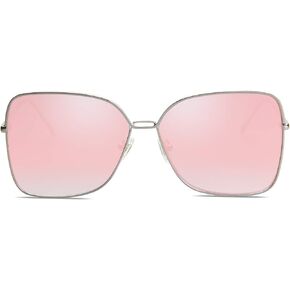 نظارات شمسية SOJOS كلاسيكية مربعة كبيرة الحجم للنساء بتصميم كبير وكبير طراز Sunies SJ1082