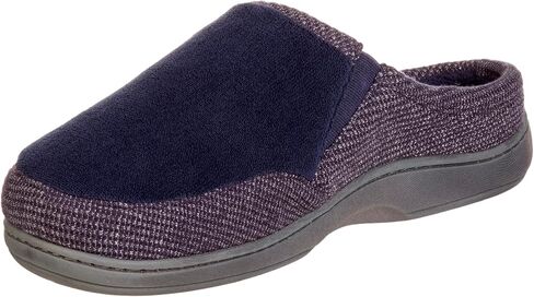 isotoner Men's Microterry and Waffle Travis Slip-on Hoodback Slipper in Kuwait