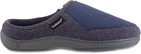 isotoner Men's Microterry and Waffle Travis Slip-on Hoodback Slipper in Kuwait