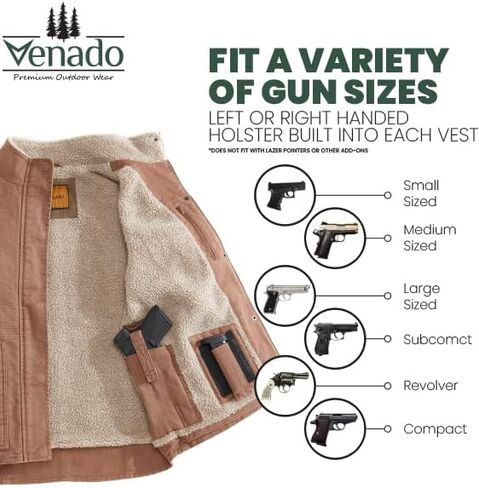 فينادو سترة حمل مخفية للنساء - قماش عالي التحمل - جيوب حمل مخفية in Kuwait