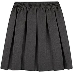YAHOMI® Girls Summer Formal Dress Bottom Full Elastic Box Pleat Skirt Size Age 5 to 18 Years