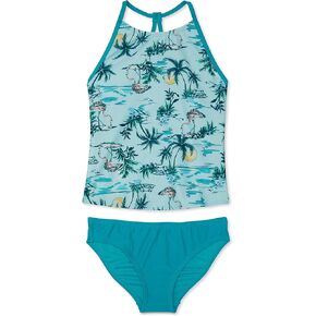 Speedo Girls' Swimsuit Two Piece Tankini Thin Strap