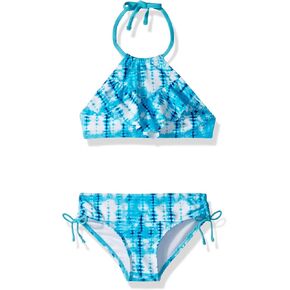 Kanu Surf Girls' Morgan Ruffle Halter Bikini 2-Piece Swimsuit, Pink, 2t in Saudi Arabia