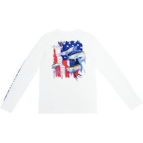 Guy Harvey Boy's Long Sleeve Performance Shirt with 30+ UPF Sun Protection