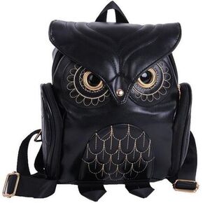 WYSBAOSHU Fashion Owl Backpack Women Pu Leather Mini Bag