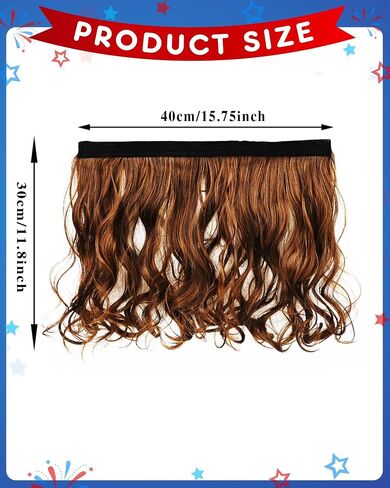 Matiniy 3Pcs Mullet Wig Hat Set Include Hat Wig and Sunglasses for Men 4th of July White Trash Party Supply in Saudi Arabia