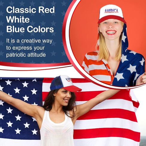 Matiniy 3Pcs Mullet Wig Hat Set Include Hat Wig and Sunglasses for Men 4th of July White Trash Party Supply in Saudi Arabia