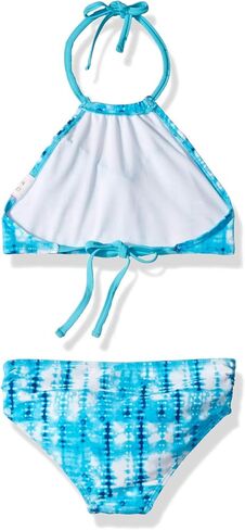 ثوب سباحة للفتيات من Kanu Surf Morgan Ruffle Halter من قطعتين باللون الوردي، مقاس 2T in Saudi Arabia