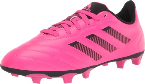 adidas Goletto VIII Firm Ground Soccer Shoe, Team Shock Pink/Core Black/Core Black, 1.5 US Unisex Little Kid in Saudi Arabia