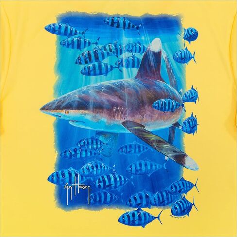 قميص أداء بأكمام طويلة للأولاد من Guy Harvey مع حماية من أشعة الشمس بعامل حماية من أشعة الشمس بدرجة 30+ in Kuwait