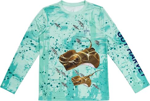 Guy Harvey Boy's Long Sleeve Performance Shirt with 30+ UPF Sun Protection in Kuwait