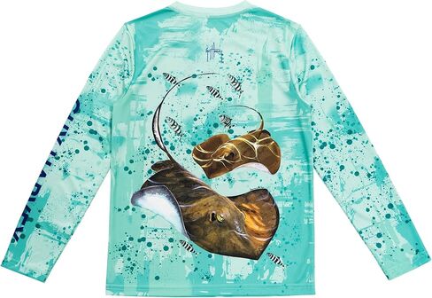 Guy Harvey Boy's Long Sleeve Performance Shirt with 30+ UPF Sun Protection in Kuwait