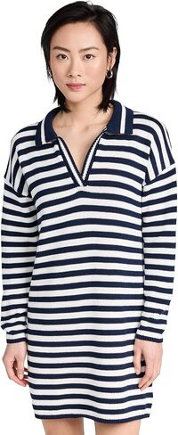 525 فستان بولو نسائي قصير مخطط in Kuwait