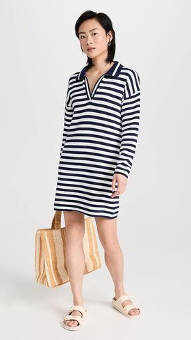 525 فستان بولو نسائي قصير مخطط in Kuwait