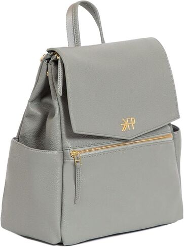 Freshly Picked Mini Diaper Bag II Backpack – Premium Vegan Leather Small Baby Bag without Changing Pad, Compact, Lightweight & Stylish for Moms On-the-Go, Cognac in Kuwait