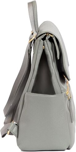 Freshly Picked Mini Diaper Bag II Backpack – Premium Vegan Leather Small Baby Bag without Changing Pad, Compact, Lightweight & Stylish for Moms On-the-Go, Cognac in Kuwait