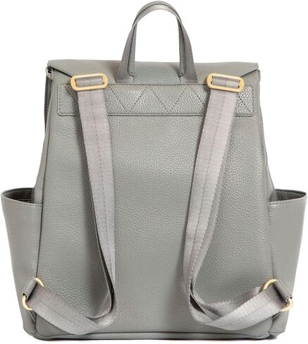 Freshly Picked Mini Diaper Bag II Backpack – Premium Vegan Leather Small Baby Bag without Changing Pad, Compact, Lightweight & Stylish for Moms On-the-Go, Cognac in Kuwait